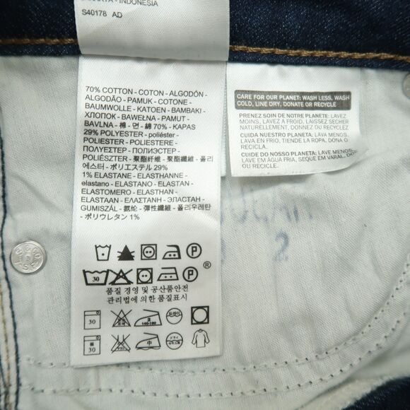 Levi's 712 Jeans Women's Size 29 Blue Mid-Rise Slim Straight Denim 31" Inseam - Picture 11 of 16